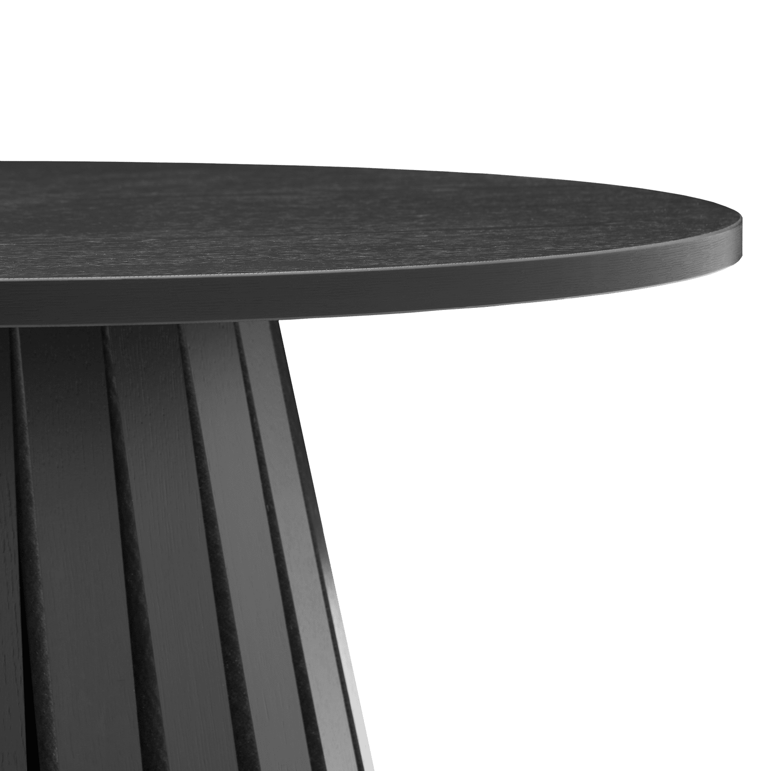 Table basse ronde 80cm style scandinave noire LIV