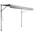 CHENE balkonluifel 3 × 1.2m - Grijs doek en grijs frame