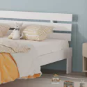 Letto in legno con testiera 140x200cm bianco FINN