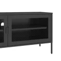TV-meubel in metaal 120cm zwart
