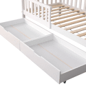 Letto per bambini 190x90cm bianco con cassetti MARCEAU