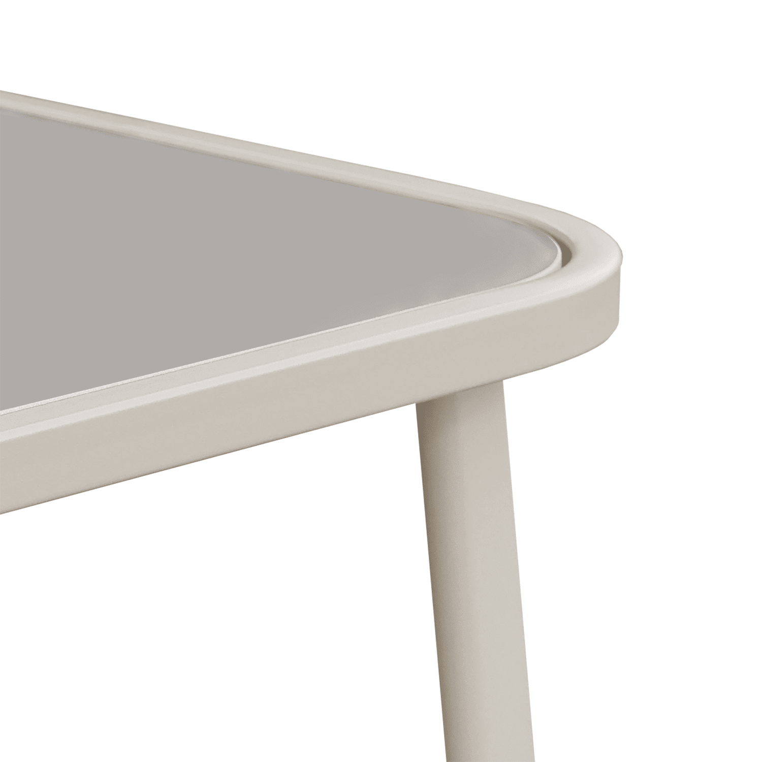 Salon de jardin à bascule en textilène 2 places beige TENERIFE