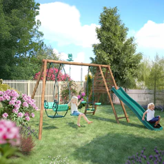 SOULET - Portique en bois...