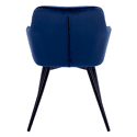 Lot de 2 chaises en velours BERTILLE bleues