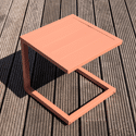 Table d'appoint BARBADOS en aluminium terracotta