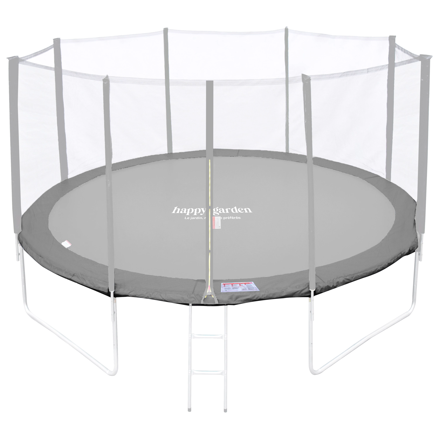 Wendematte für Trampolin Ø430cm MELBOURNE - grau/rosa