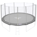 Wendematte für Trampolin Ø430cm MELBOURNE - grau/rosa