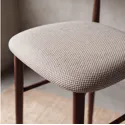 Set van 2 barkrukken in taupe gemêleerd en metaal met donker houteffect - Happy Garden