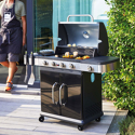 Cook'in Garden - Gasbarbecue FIDGI 4 met thermometer - 4 branders + 14,5kW fornuis