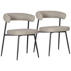 Lot de 2 chaises en tissu...