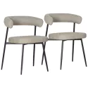 Lot de 2 chaises en tissu...
