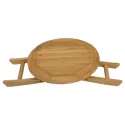 Set di lettini e tavolini pieghevoli in teak
