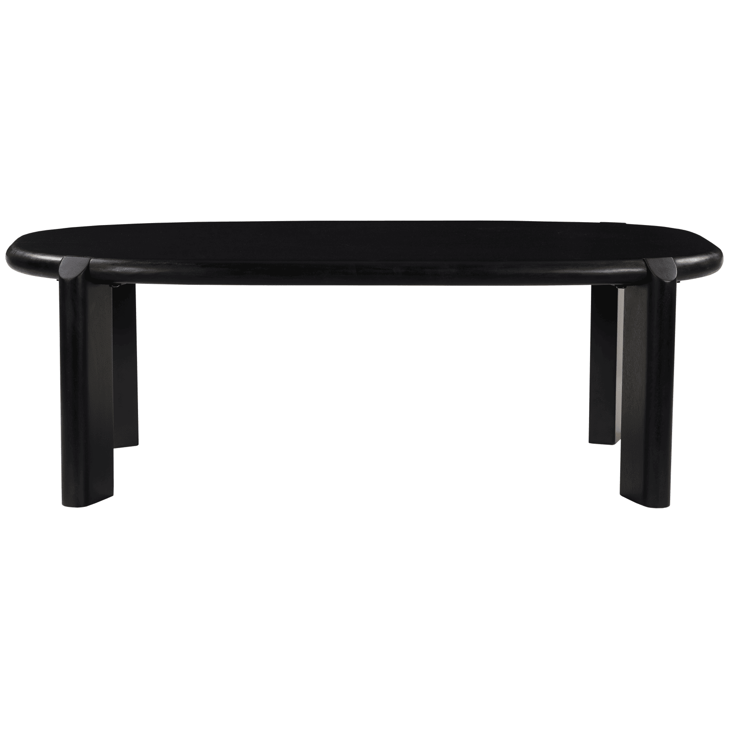 Mesa de centro em madeira maciça de manga preta 120cm