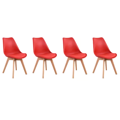 Set di 4 sedie scandinave...