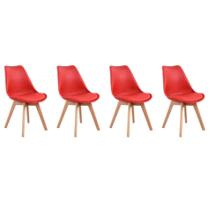 Set di 4 sedie scandinave...