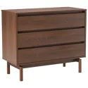 Donkere houten commode 3...
