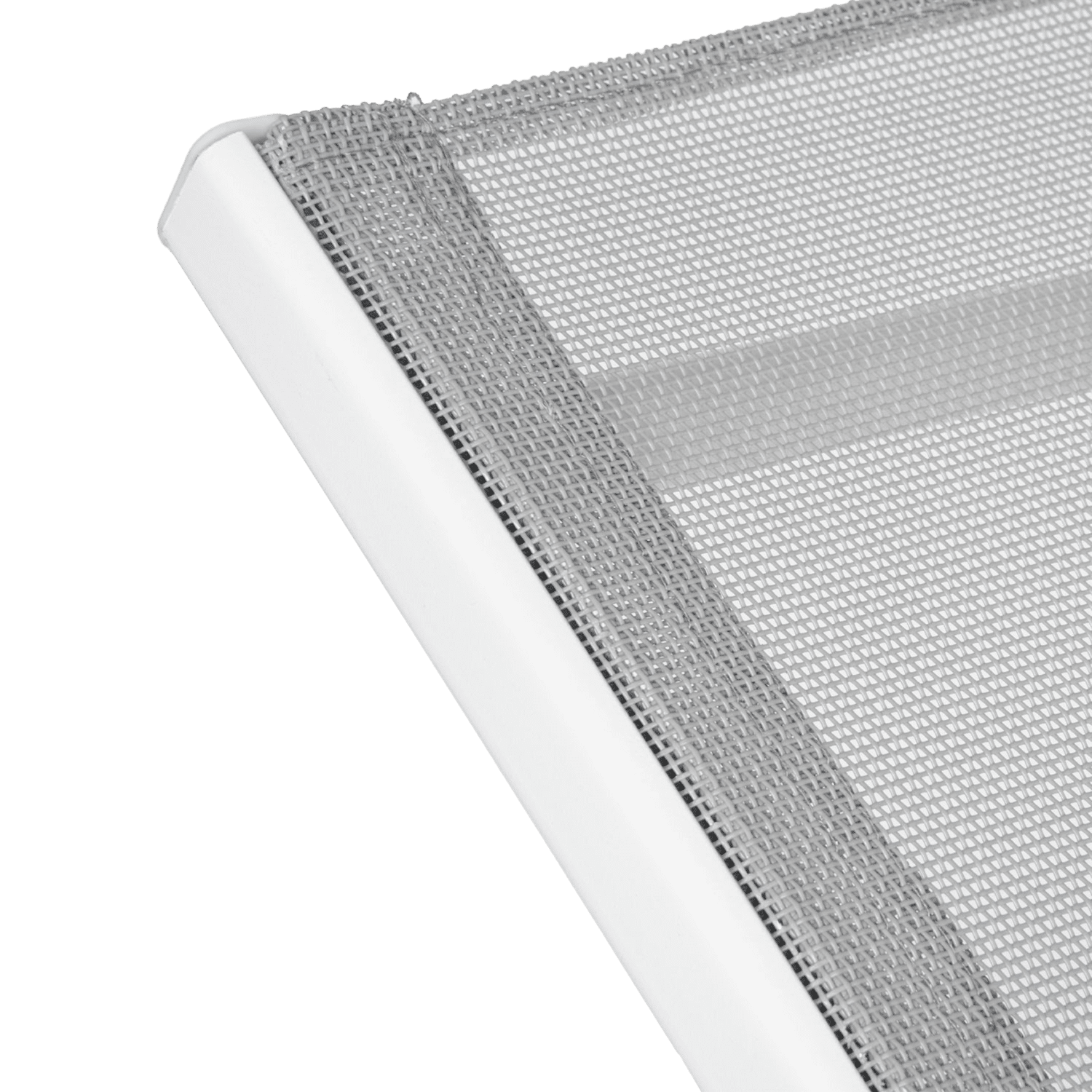 Conjunto de 2 espreguiçadeiras dobráveis SICILIA em textileno cinzento - estrutura branca