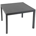 Salon de jardin modulable IBIZA en tissu gris 7 places - aluminium anthracite