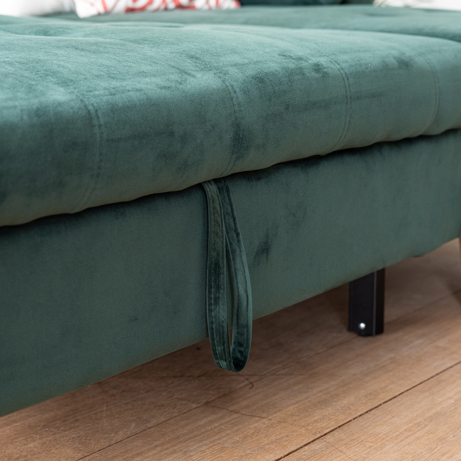 Grünes Samt-Couch-Sofa mit 2 Sitzplätzen MATT