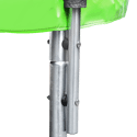 Pacote Premium Trampolim 305cm reversível verde / azul ADELAÏDE + rede, escada, cobertura e kit de ancoragem