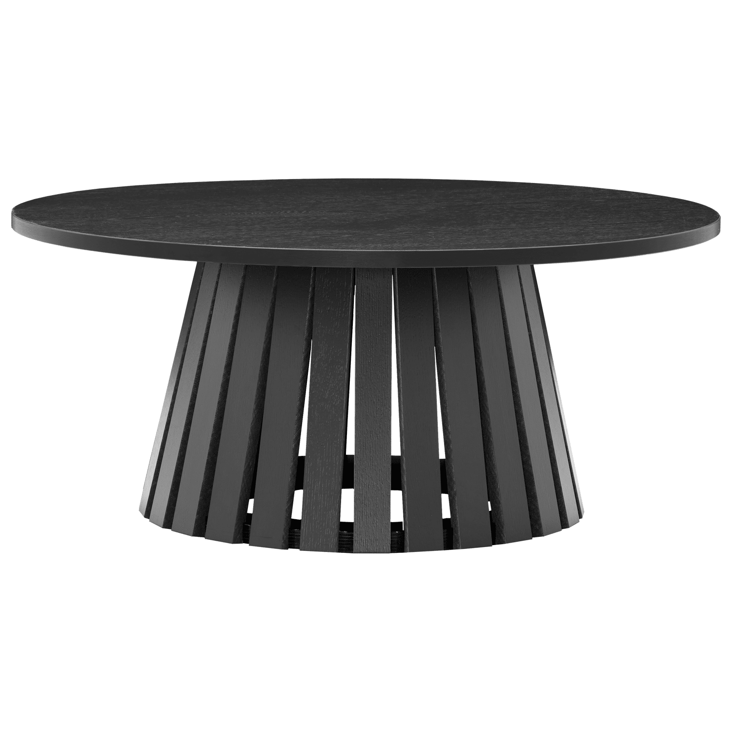 Table basse ronde 80cm style scandinave noire LIV