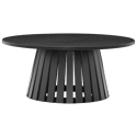 LIV Tavolino rotondo 80cm in stile scandinavo nero