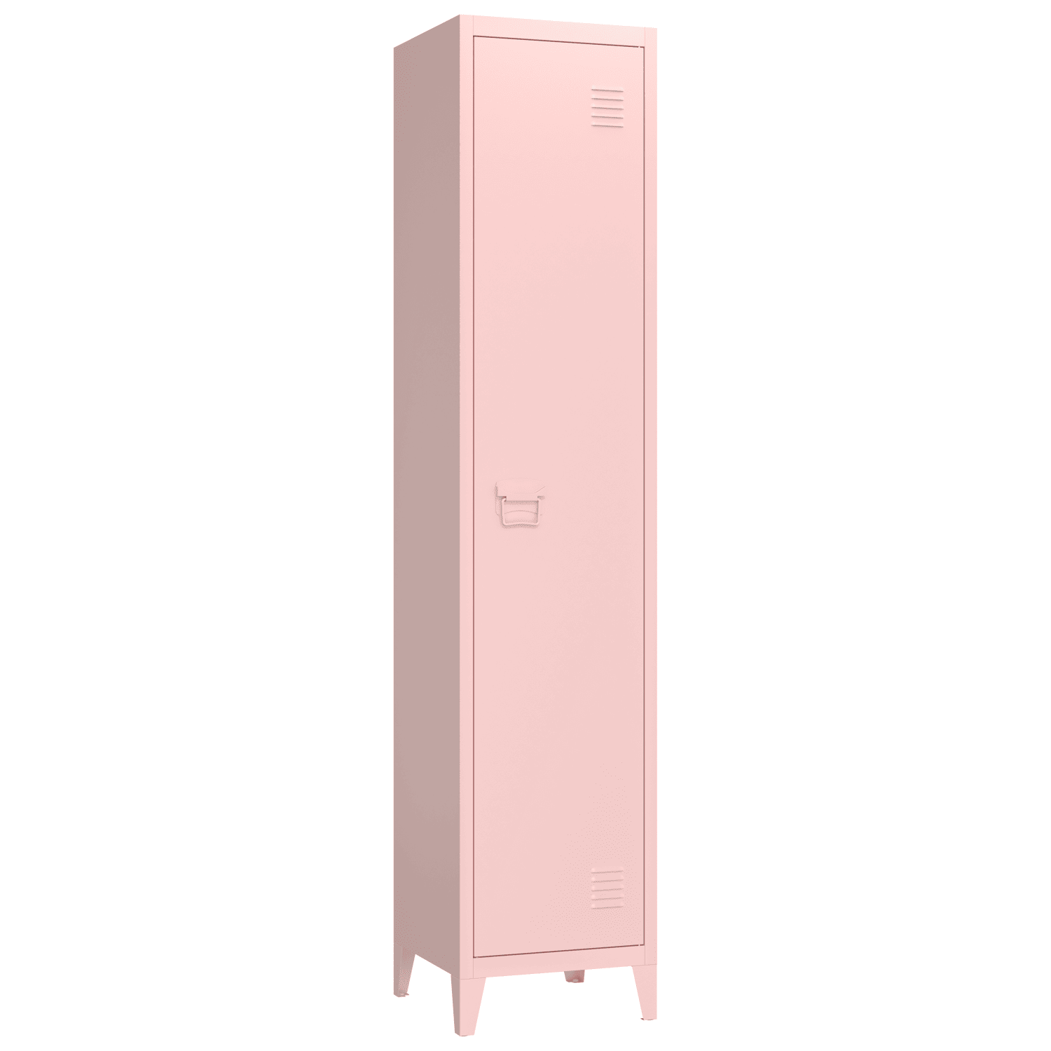 Armoire en métal 1 porte rose