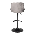 Tabouret de bar en velours gris ROBIN