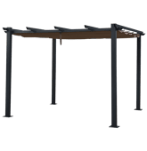 Pérgola livre 3 × 3m taupe...
