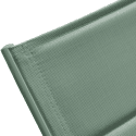 Bain de soleil en textilène vert sauge - aluminium vert sauge