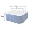 MSPA - Spa gonflable carré 185cm LITE - 6 places