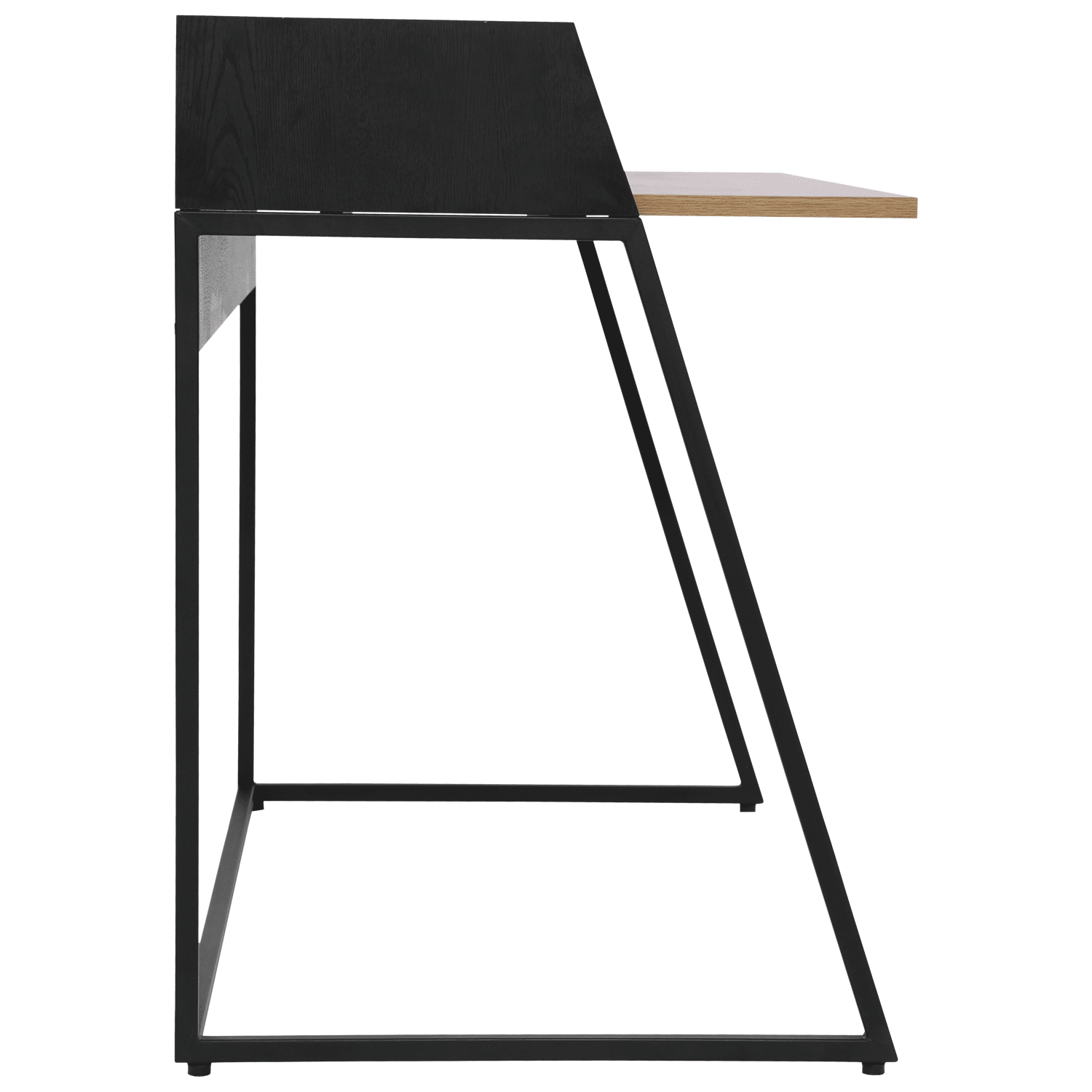 Houten en zwart bureau CHARLES