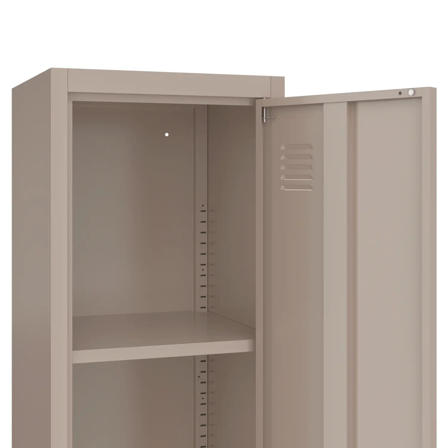 Armoire en métal 1 porte taupe