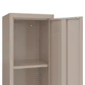 Armoire en métal 1 porte taupe