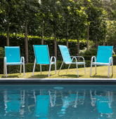 Lot de 4 chaises en...
