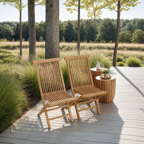 Lot de 2 chaises de jardin...