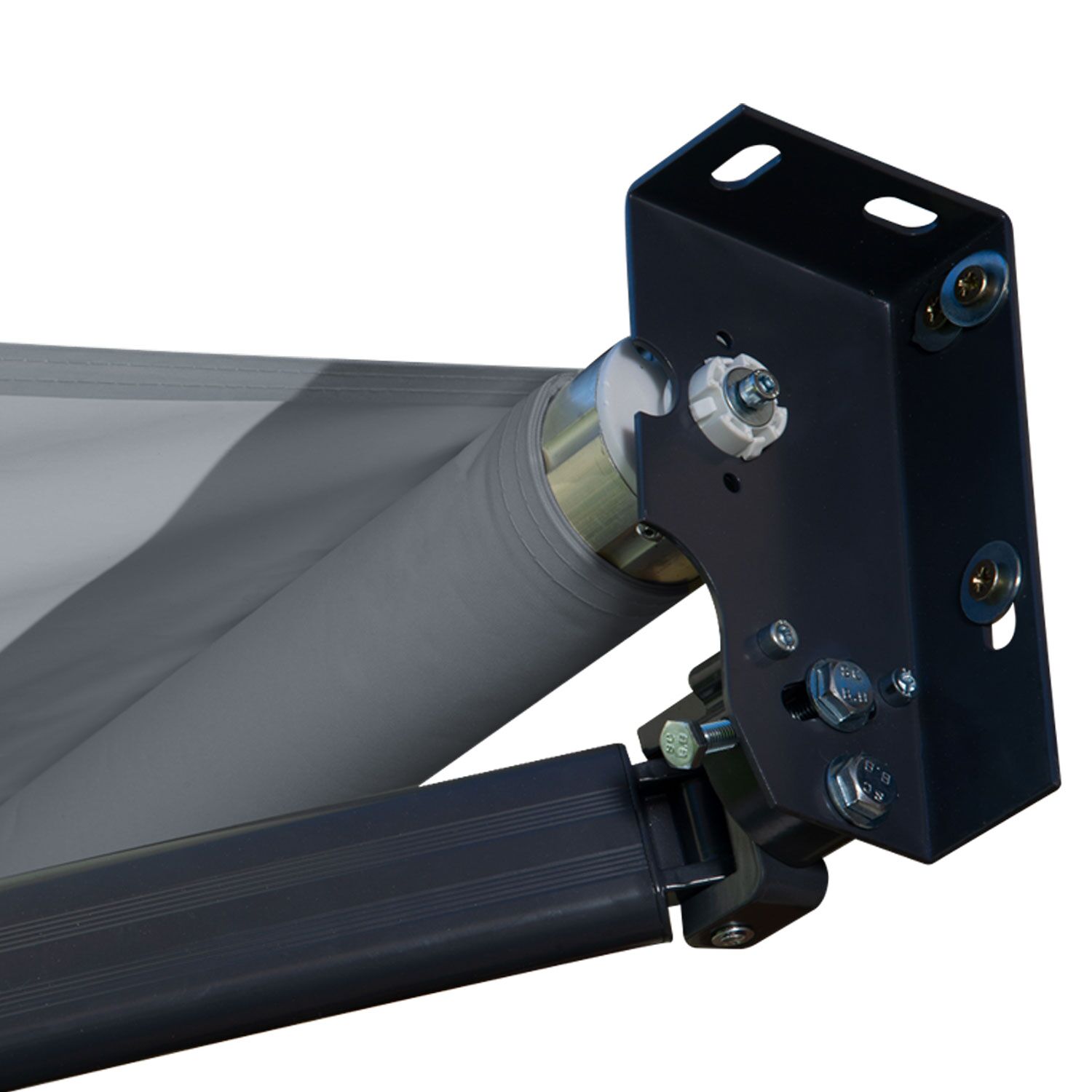 SAULE luifel 3,5 × 3m - Grijs doek en grijze structuur