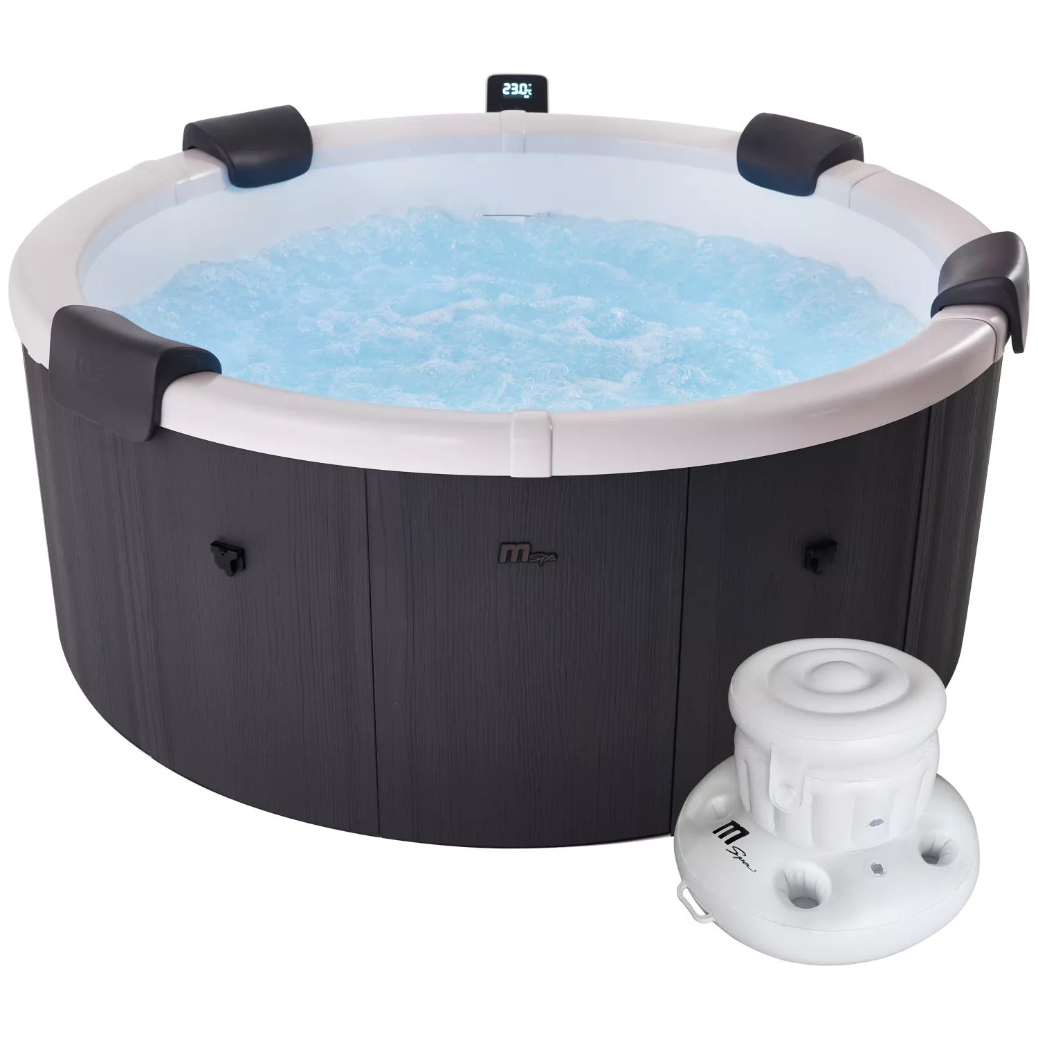 MSPA - Spa rigide connecté rond Ø 182cm DENVER - 6 places + bar flottant