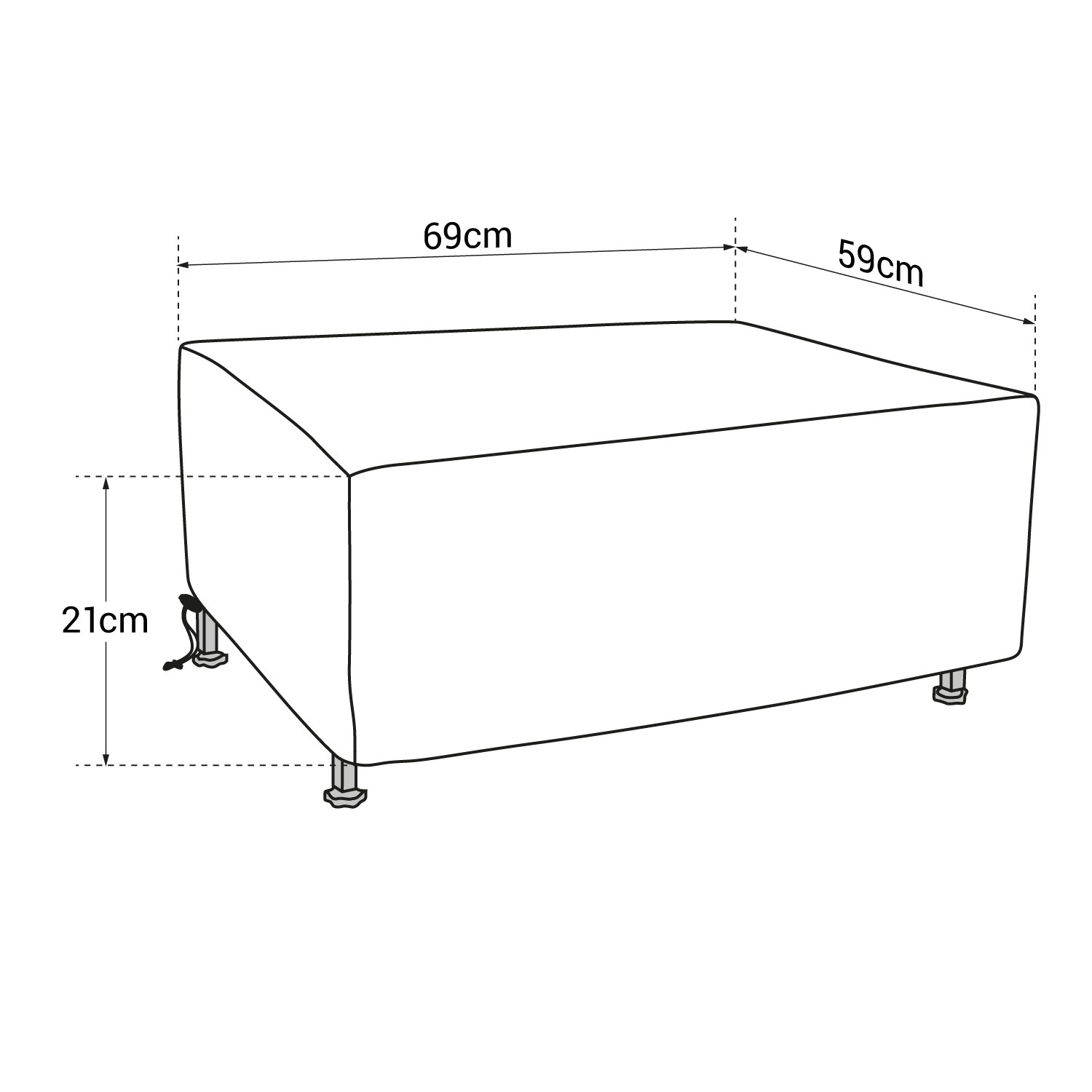 Cook'in Garden - Housse pour plancha - Taille M