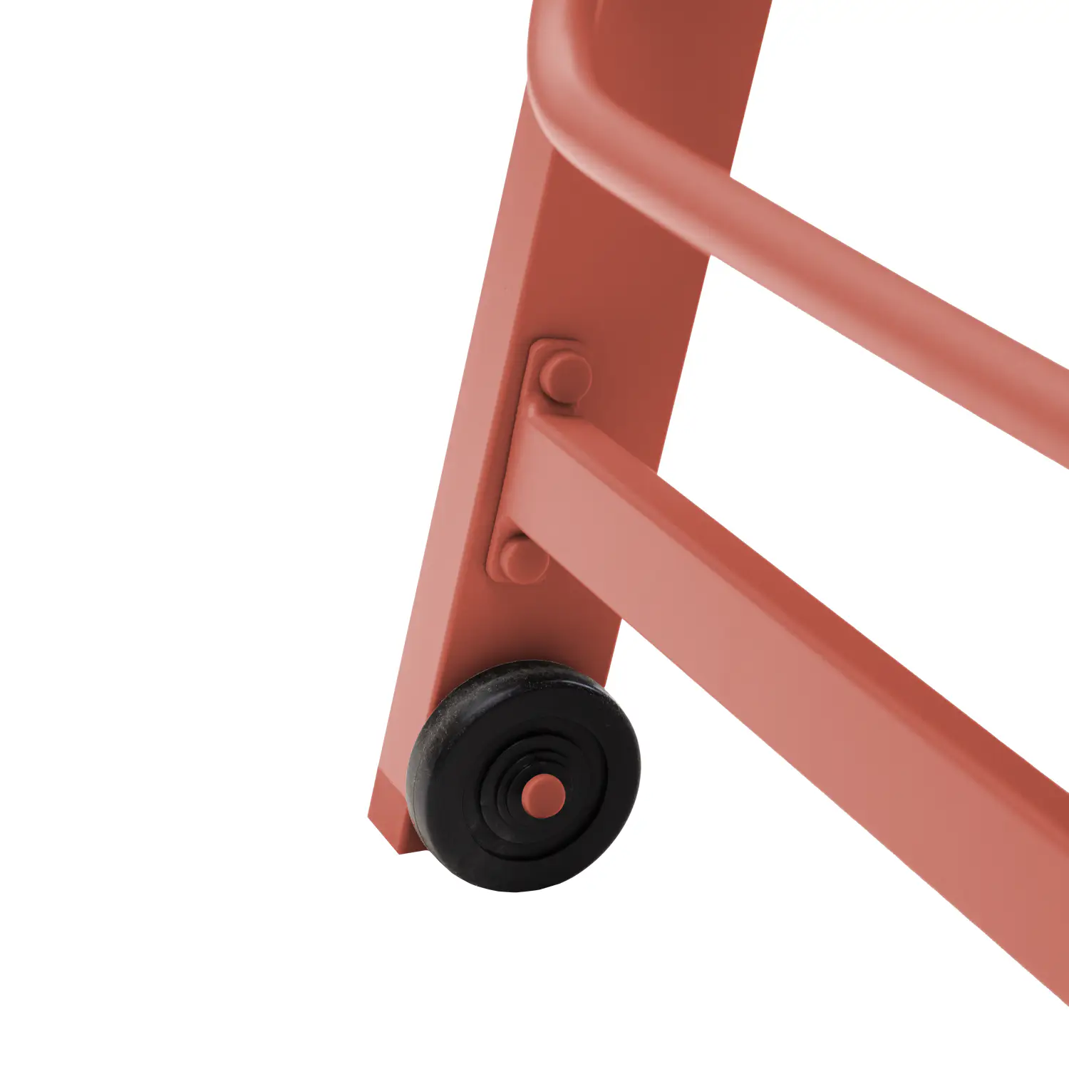 Lot de 2 bains de soleil en textilène terracotta - aluminium terracotta