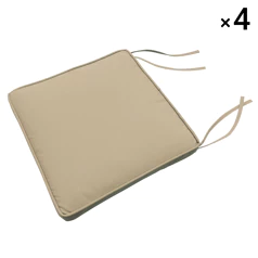 Set van 4 stoelkussens -...