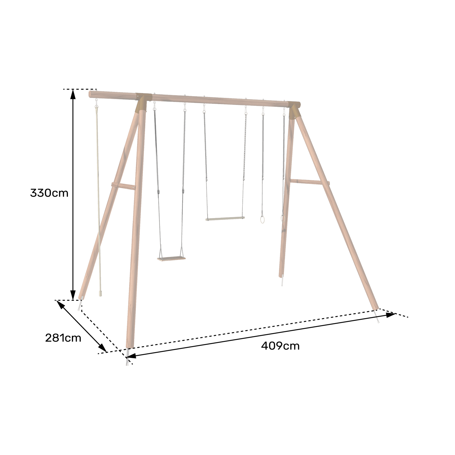 Soulet - Portique en bois 4 agrès GALDAR