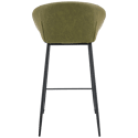 Lot de 2 tabourets de bar en simili vert ACHILLE