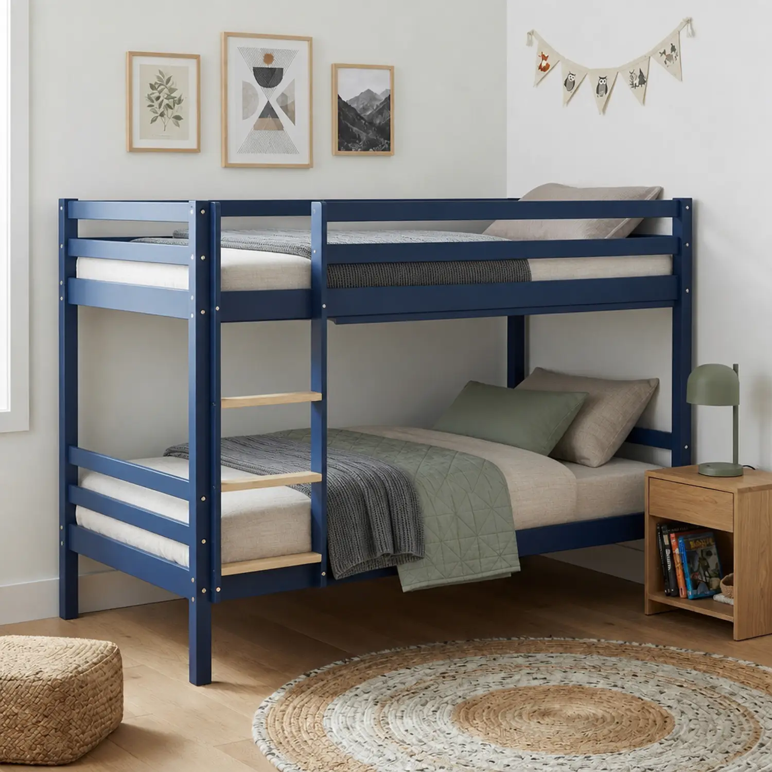 Litera infantil 190x90cm azul oscuro AMBER