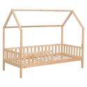 Lit cabane pour enfant 190x90cm en bois MARCEAU