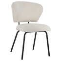 Lot de 2 chaises en velours côtelé beige NILSA