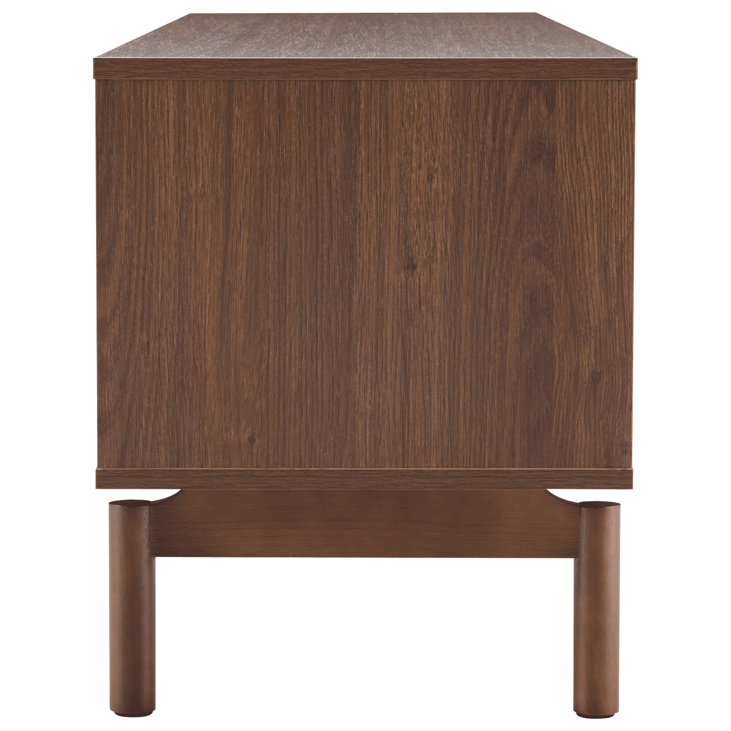 Meuble TV en bois foncé 160cm SARAH
