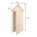 CERLAND - Armoire de jardin 93x60x193cm WISSANT