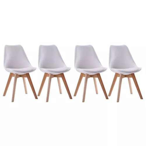 Set di 4 sedie scandinave...