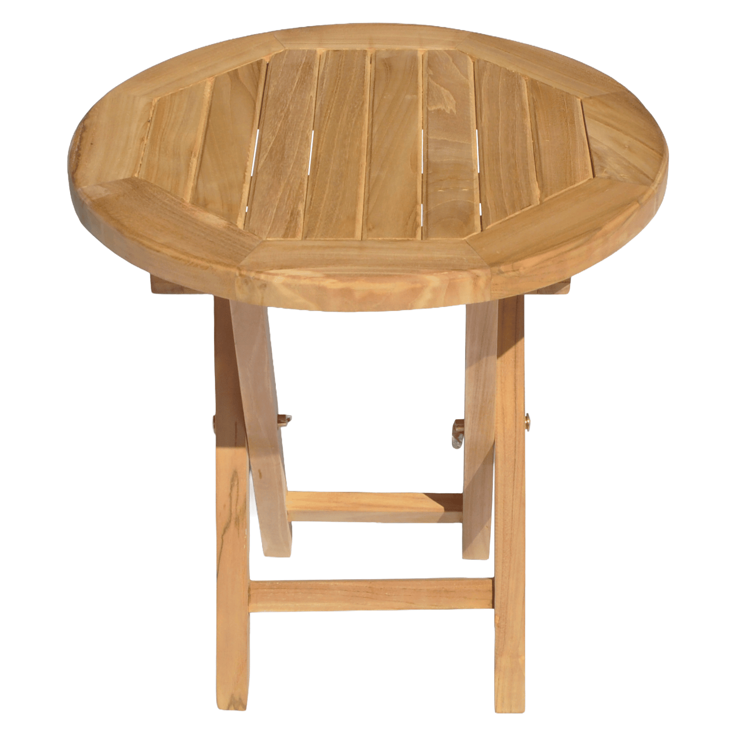Table d'appoint ronde en teck 50cm